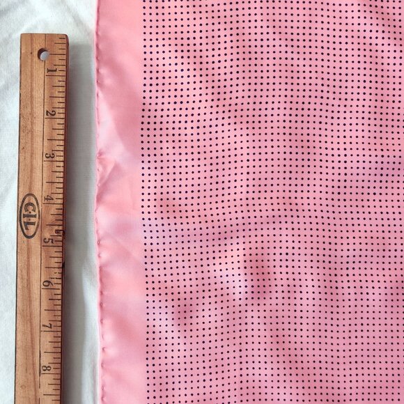 Liberty of London Pink & Blue Polka Dot Silk Twill Scarf with Hand Rolled Edges - Picture 3 of 6